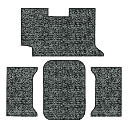 1961 Chevy Impala 2DR Convertible Vinyl Replacement Trunk Mat - 4-Piece - product image