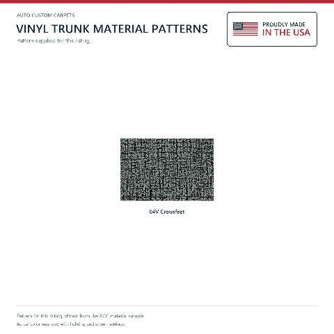 1961 Chevy Impala 2DR Convertible Vinyl Replacement Trunk Mat - 4-Piece - product details image 4