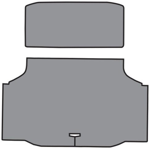 1970-1972 Oldsmobile Cutlass Vinyl Replacement Trunk Mat - 2-Piece - product details image 2