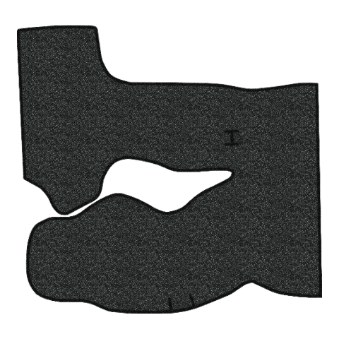 1974 Pontiac Ventura GTO Felt Replacement Trunk Mat - 1-Piece - product image