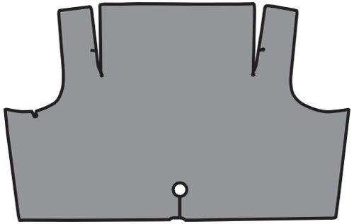 1969-1970 Mercury Cougar Coupe Vinyl Replacement Trunk Mat - 1-Piece - product details image 2