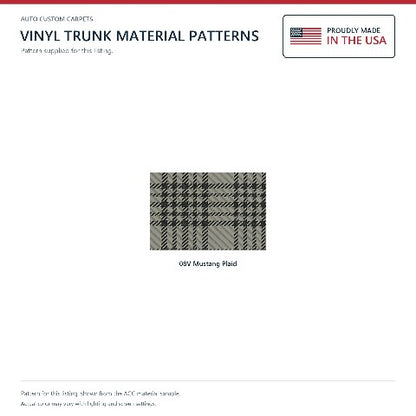 1969-1970 Mercury Cougar Coupe Vinyl Replacement Trunk Mat - 1-Piece - product details image 4