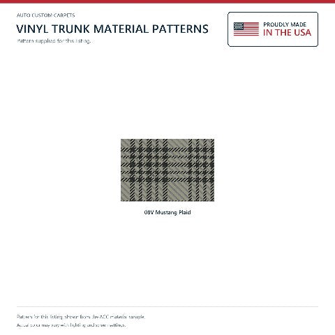 1960 Ford Galaxie Vinyl Replacement Trunk Mat - 2-Piece - product details image 3