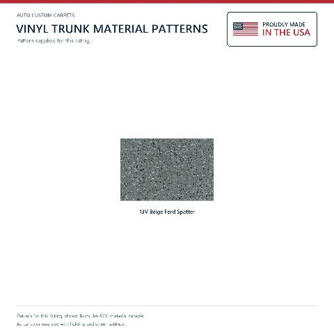 1968-1969 Ford Torino Vinyl Replacement Trunk Mat - 1-Piece - product details image 4