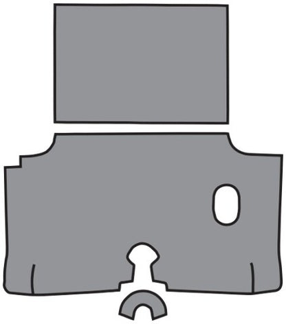 1960 Chevy Impala Vinyl Replacement Trunk Mat - 3-Piece - product details image 2