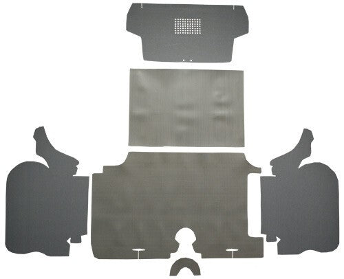 1959 Chevy Impala Vinyl Replacement Trunk Mat Kit with Boards - 6-Piece - product image