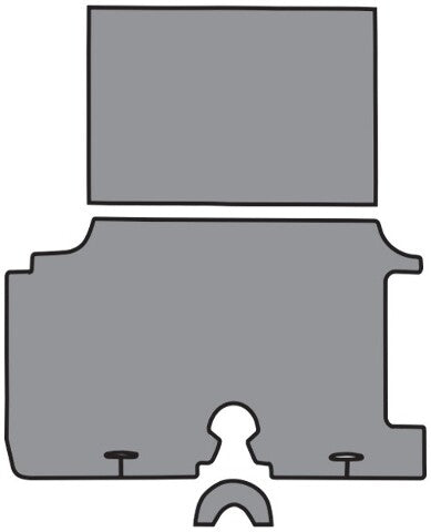 1959 Chevy Impala Vinyl Replacement Trunk Mat - 3-Piece - product details image 2