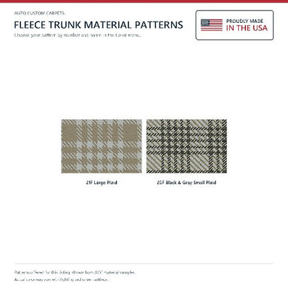 1958-1960 Ford Thunderbird Fleece Replacement Trunk Mat Hardtop with Boards - 9-Piece - product details image 2