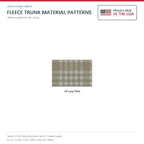 1955-1956 Ford Fairlane Fleece Replacement Trunk Mat - 1-Piece - product details image 3
