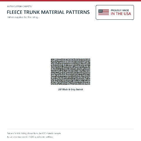 1965 Ford Fairlane Fleece Replacement Trunk Mat - 1-Piece - product details image 3