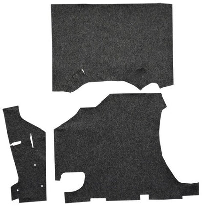 1958 Pontiac Bonneville Hardtop Felt Replacement Trunk Mat - 3-Piece - product image