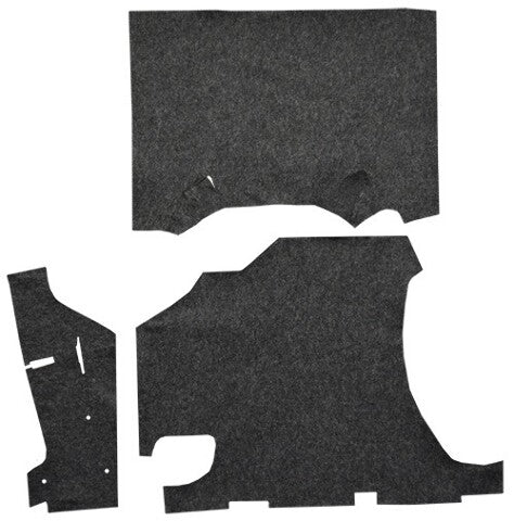 1958 Pontiac Chieftain Felt Replacement Trunk Mat - 3-Piece - product image