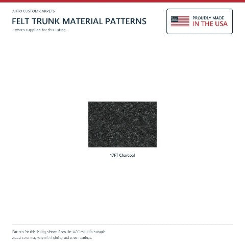1958 Pontiac Super Chief Felt Replacement Trunk Mat - 3-Piece - product details image 3