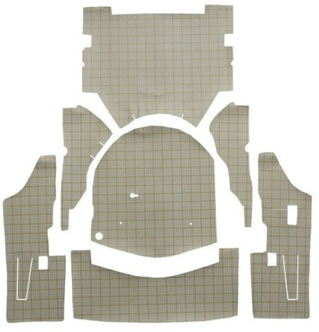 1959 Ford Galaxie 2DR Retractable Hardtop without Boards Fleece Replacement Trunk Mat - 7-Piece - product image