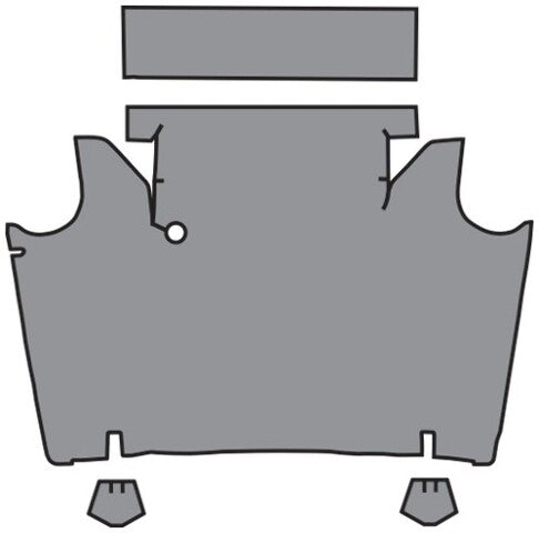 1966-1967 Mercury Comet Fleece Replacement Trunk Mat - 4-Piece - product details image 2