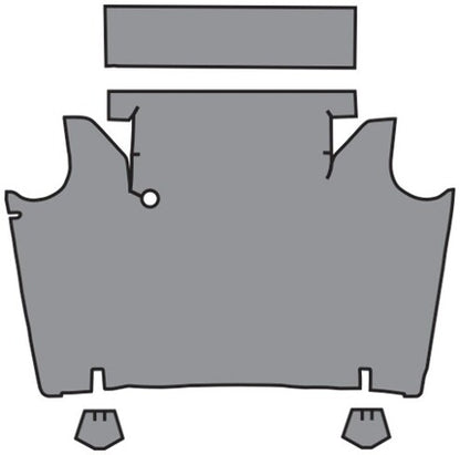 1966-1967 Mercury Comet Fleece Replacement Trunk Mat - 4-Piece - product details image 2