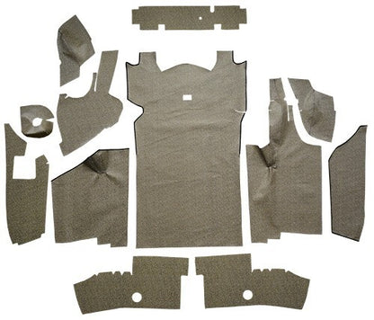 1964-1966 Ford Thunderbird Fleece Replacement Trunk Mat Hardtop with Boards - 12-Piece - product image