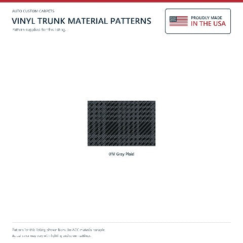 1965 Dodge Coronet Vinyl Replacement Trunk Mat - 1-Piece - product details image 3