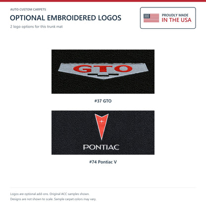 1972 Pontiac GTO Loop Replacement Trunk Mat in Carpet with Pad - 1-Piece - product details image 13