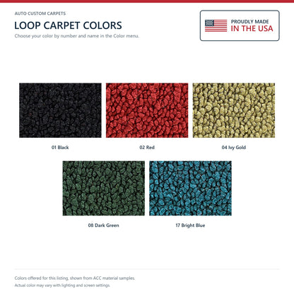 1972 Pontiac GTO Loop Replacement Trunk Mat in Carpet with Pad - 1-Piece - product details image 14