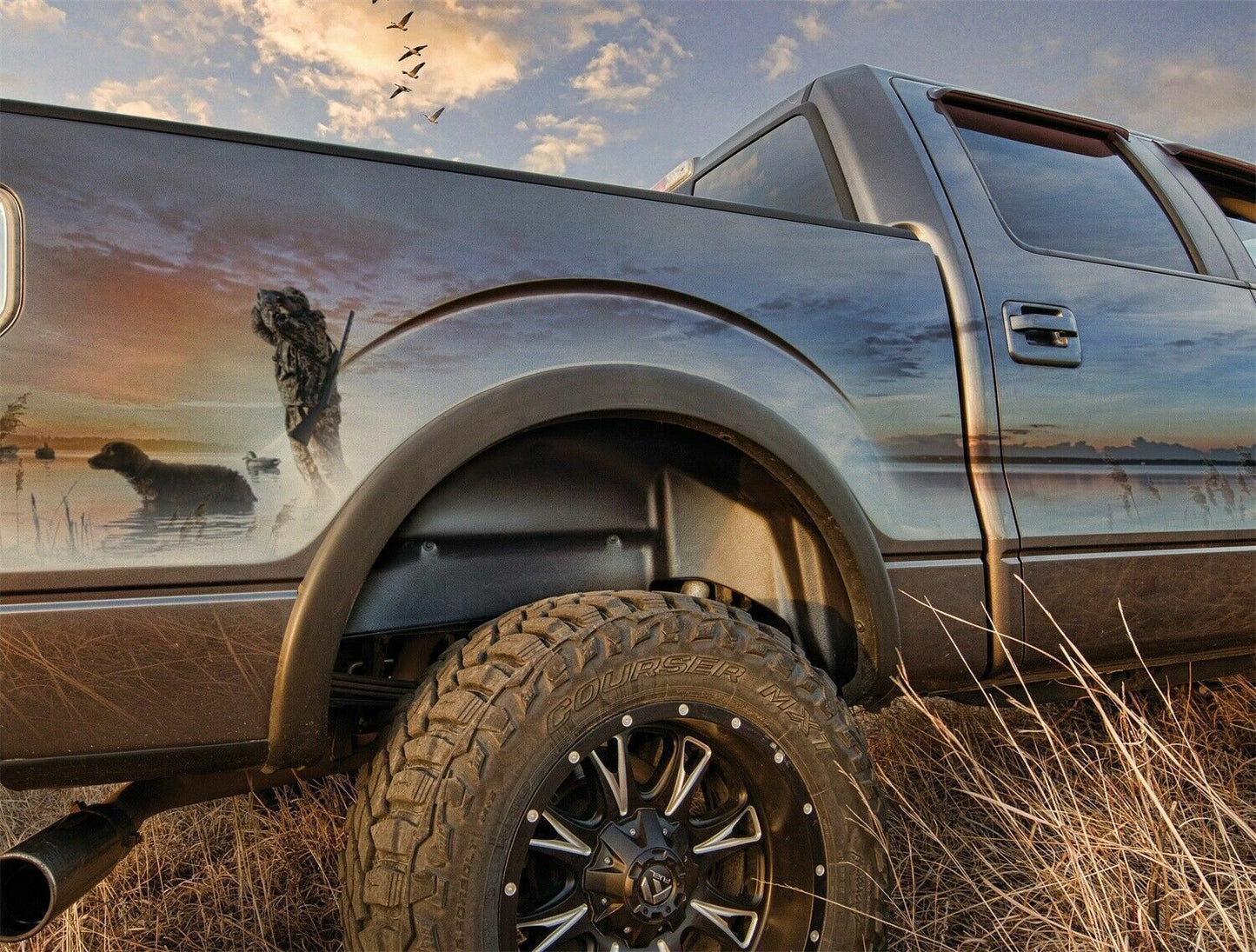 Husky 79061 Rear Wheel Well Guards Fender Liners For 2019-2022 Silverado New Body
