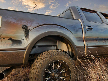 Husky 79061 Rear Wheel Well Guards Fender Liners For 2019-2022 Silverado New Body