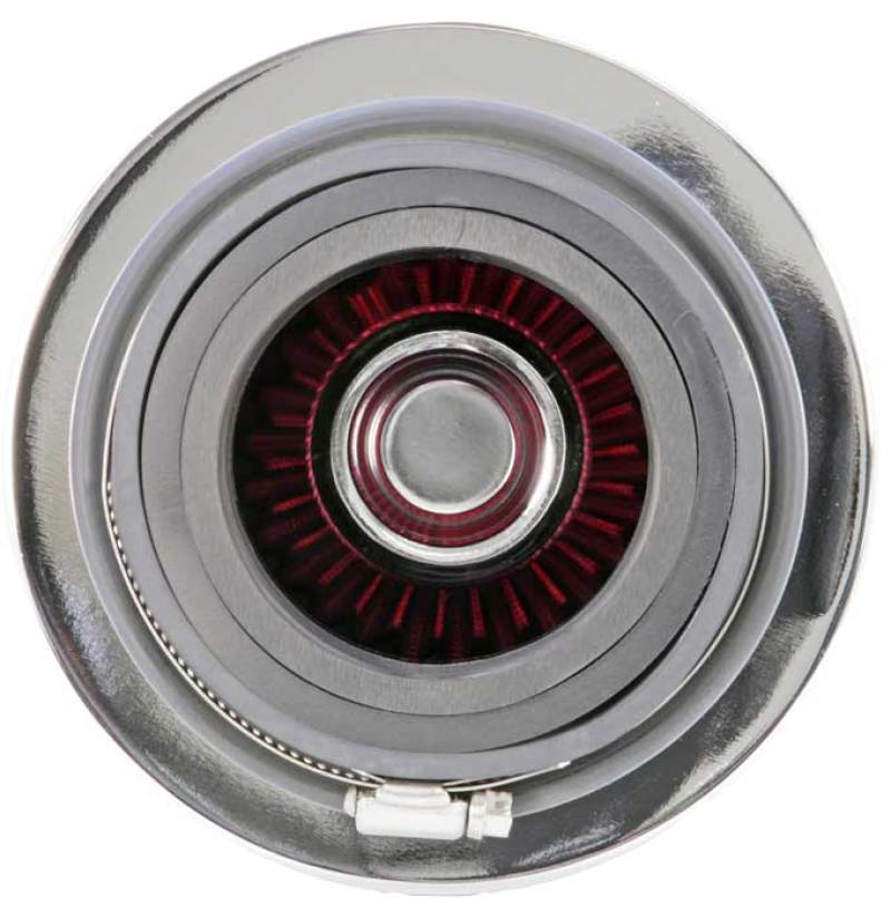 K&N 3" to 4" Round Tapered Universal Air Intake Cone Filter Chrome Truck/Car/SUV