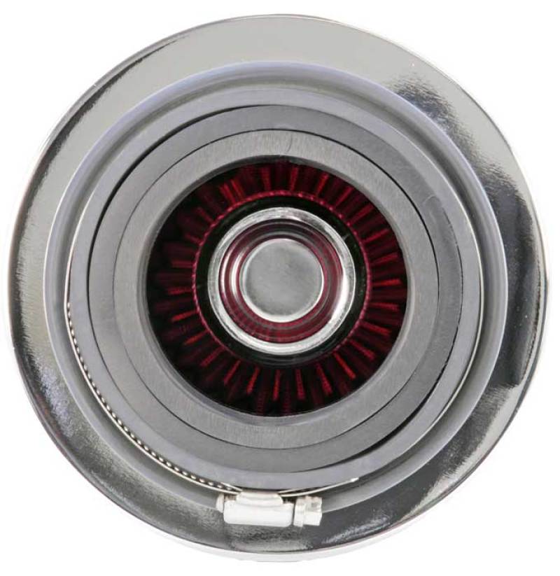 K&N 3" to 4" Round Tapered Universal Air Intake Cone Filter Chrome Truck/Car/SUV