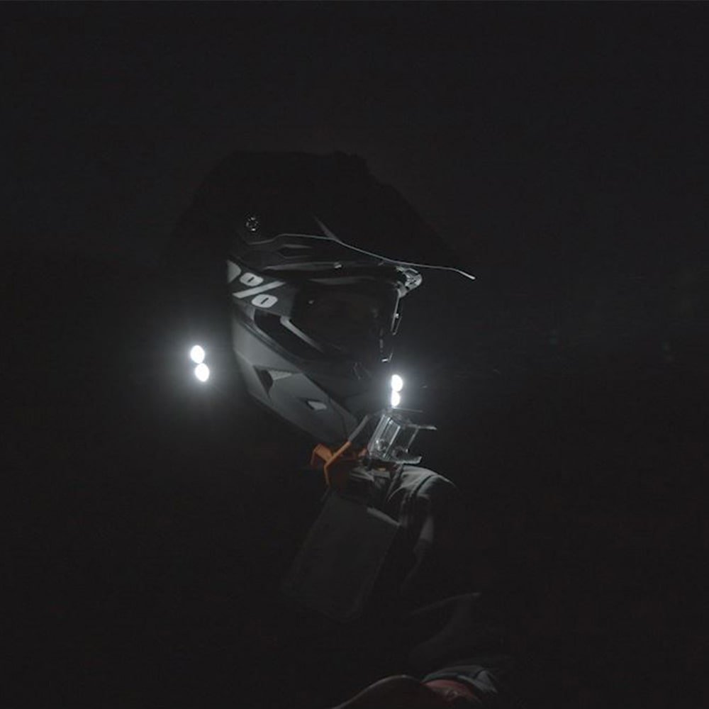 Oxbow Gear Voyager Dirt Bike Helmet Light Kit with Rechargeable Battery