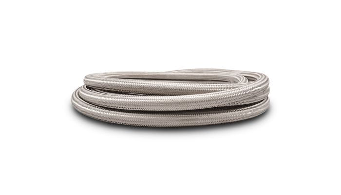 Vibrant Performance 11933 20ft Roll of Stainless Steel Braided Flex Hose; AN Size: -16; Hose ID 0.89"