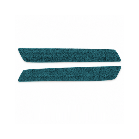 Representative illustration of 1969-1972 Pontiac Grand Prix Door Panel Inserts Loop Carpet - 2 Piece in 17 Bright Blue. Actual product may vary.