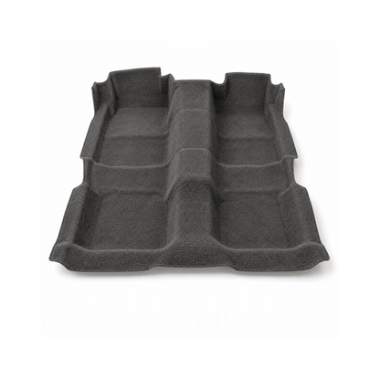 Representative illustration of 1970-1971 Mercury Cyclone GT Auto with Console Floor Shift with 2 Gray Inserts Loop Molded Carpet - 2 Piece in 22 Gunmetal Gray. Actual product may vary.