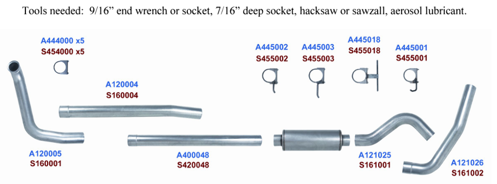 Diamond Eye Performance Exhaust System for 1999-2003.5 Ford 7.3L K4318A-RP