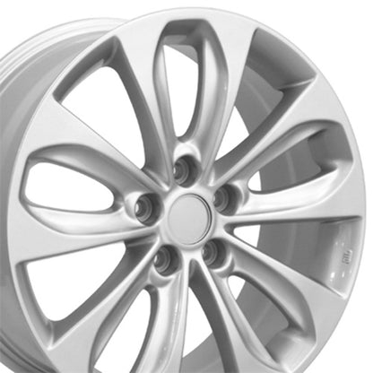 18" Replica Wheel HY02 Fits Hyundai Wheel Rim 18x7.5 Silver Wheel