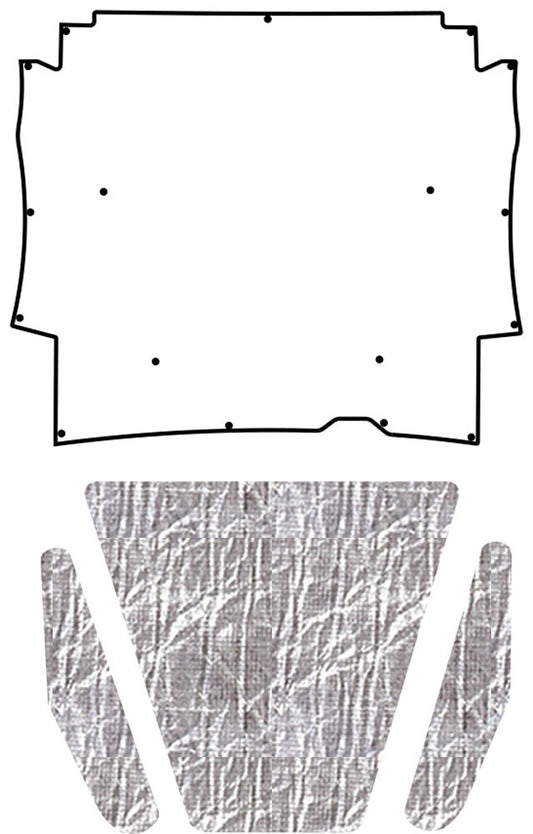 1964-1965 AMC Rambler American Sedan, Coupe, Station Wagon Hood Liner & Insulation Kit by QuietRide