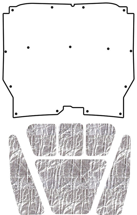 1966 AMC Rebel Coupe, Sedan, Station Wagon Hood Liner & Insulation Kit by QuietRide