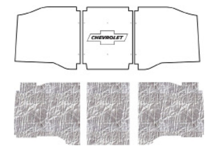 1962-1966 Chevrolet C10 Truck AcoustiHOOD Under Hood Liner Cover with Chevrolet and Bowtie Logo