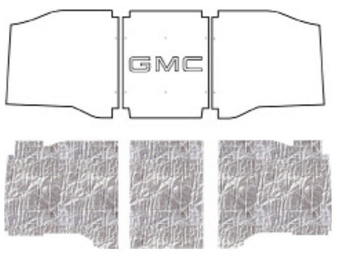 1962-1966 Chevrolet C10 Truck AcoustiHOOD Under Hood Liner Cover with Chevrolet and Bowtie Logo