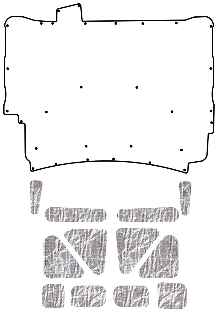 1973-1975 Chevrolet Impala and Caprice Coupe, Convertible, Sedan, Station Wagon Hood Liner & Insulation Kit by QuietRide