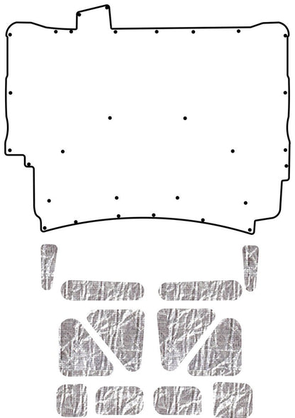 1973-1975 Chevrolet Impala and Caprice Coupe, Convertible, Sedan, Station Wagon Hood Liner & Insulation Kit by QuietRide