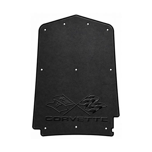 1968-1972 C3 Chevrolet Corvette Coupe, Convertible, Corvette Flags Logo Hood Liner & Insulation Kit by QuietRide