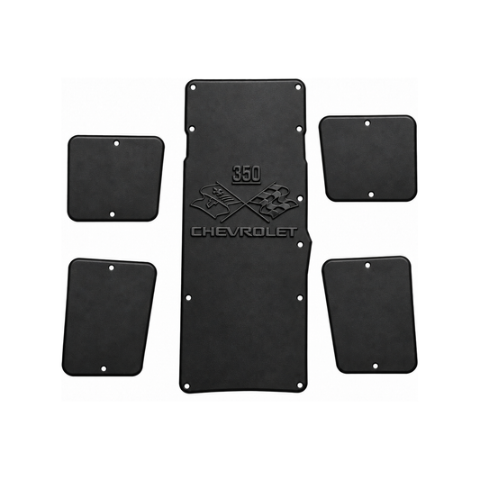 1992-1996 C4 Chevrolet Corvette Coupe, Convertible, Chevrolet 350 Engine Logo Hood Liner & Insulation Kit by QuietRide
