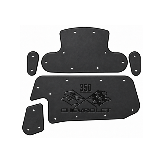 1997-2004 C5 Chevrolet Corvette Coupe, Convertible, Chevrolet 350 Engine Logo Hood Liner & Insulation Kit by QuietRide