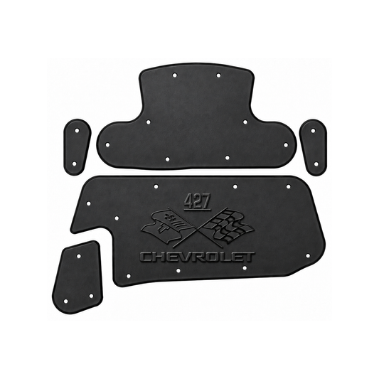 1997-2004 C5 Chevrolet Corvette Coupe, Convertible, Chevrolet 427 Engine Logo Hood Liner & Insulation Kit by QuietRide