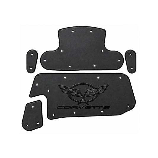 1997-2004 C5 Chevrolet Corvette Coupe, Convertible, Corvette Logo Hood Liner & Insulation Kit by QuietRide
