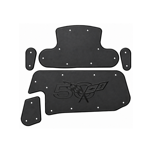 1997-2004 C5 Chevrolet Corvette Coupe, Convertible, Corvette 50th Anniversary Logo Hood Liner & Insulation Kit by QuietRide