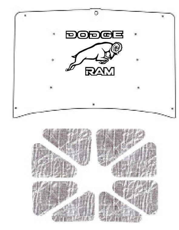 1981-1993 Dodge Truck AcoustiHood Under-Hood Insulation & Sound Barrier Kit With Dodge Script
