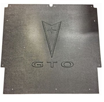 1965-66 Pontiac A-Body With Pontiac Logo And GTO Script AcoustiHood Cover Kit with HeatShield Insulation Panels