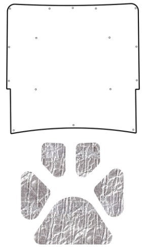 1967-69 Camaro F-Body AcoustiHood Under Hood Cover Kit, Camaro SS Logo