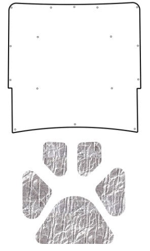 1967-69 Camaro F-Body AcoustiHood Under Hood Cover Kit, Camaro RS Logo